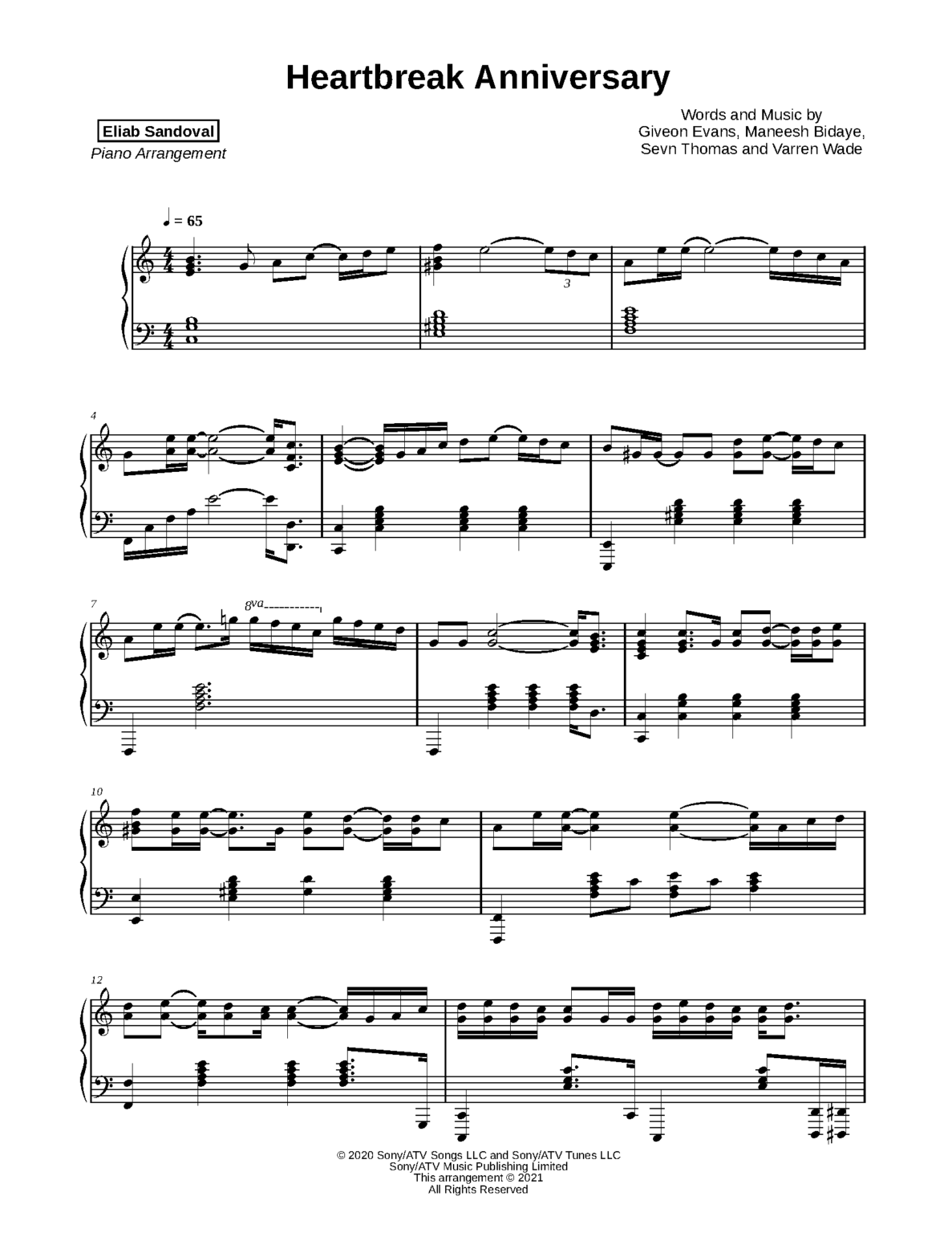 Heartbreak Anniversary Giveon Eliab Sandoval Music