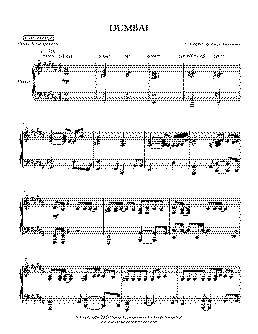 dumbai ca7riel partitura para piano